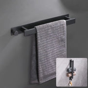 Houder per asciugamani autoadesivo per bagno - acciaio inossidabile, 40 cm, fissaggio alla parete