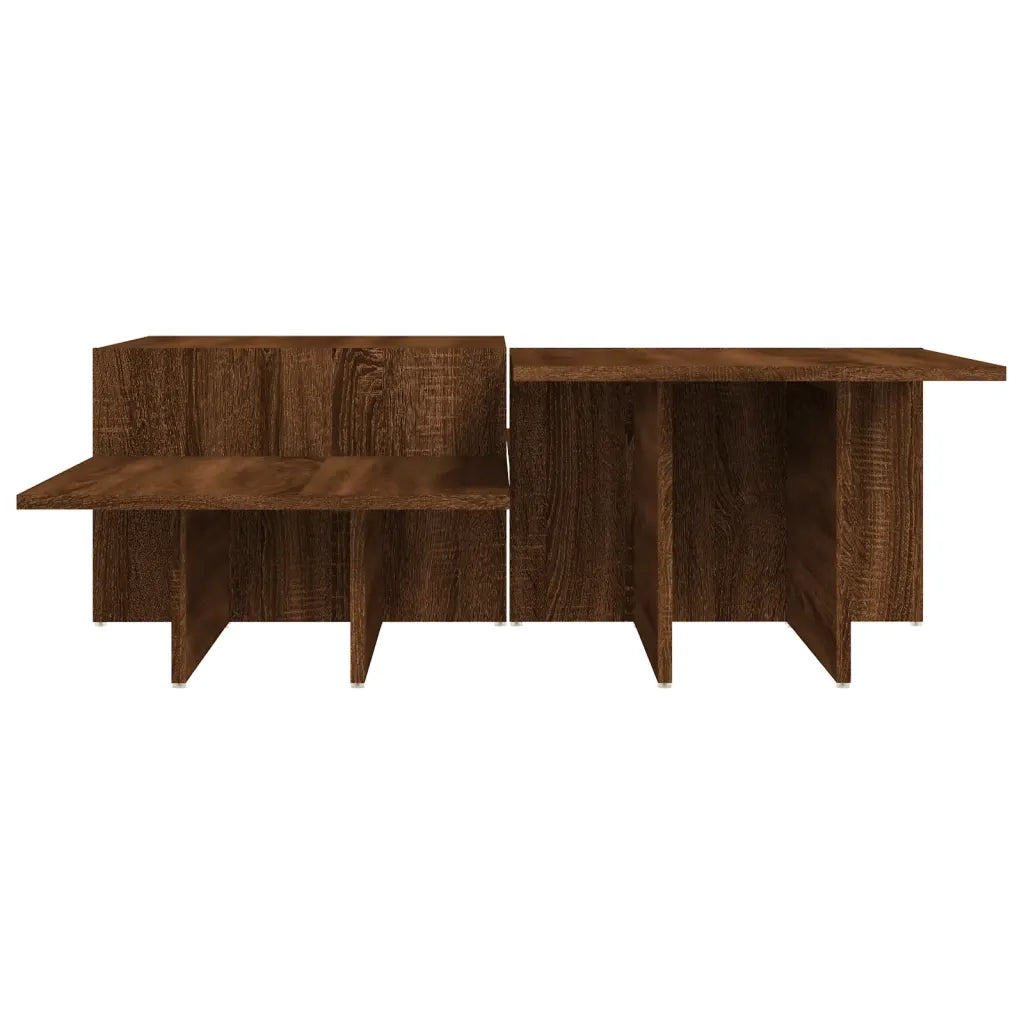Tavolini da Salotto 2 pz Rovere Marrone in Legno Multistrato 3216160