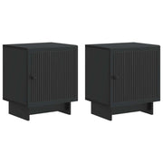 Armadio da Notte 2 pcs Nero 43 x 34,5 x 50 cm 893878