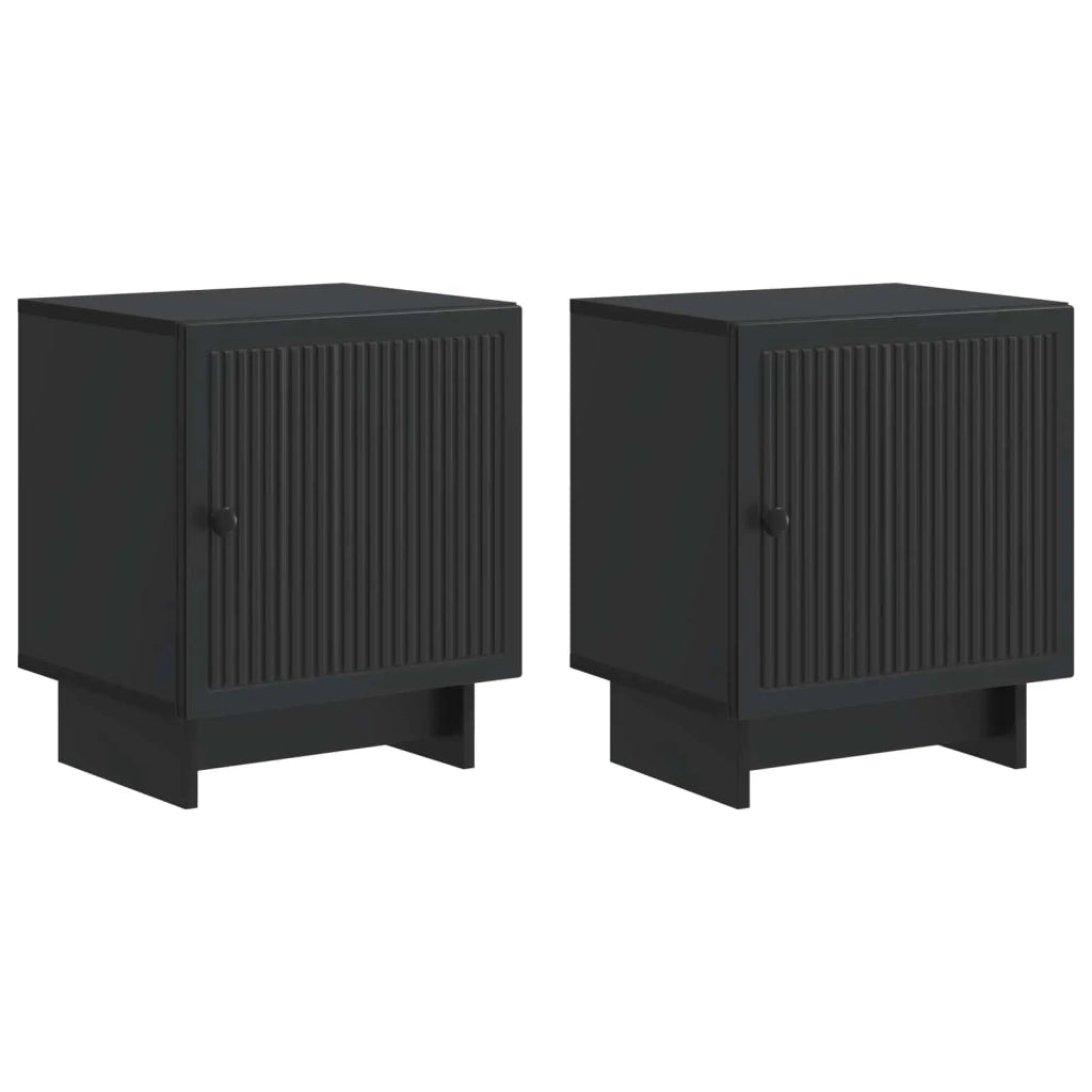 Armadio da Notte 2 pz Nero 43 x 34,5 x 50 cm 893878