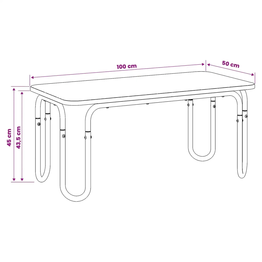 Tavolino da salotto Rovere Sonoma 100 x 50 x 45 cm 8007724