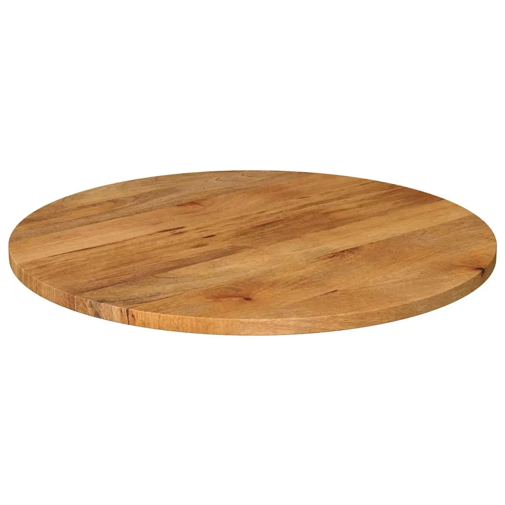 Piano per Tavolo Ã˜ 90x3,8 cm Rotondo in Legno Massello di Mangocod mxl 116464