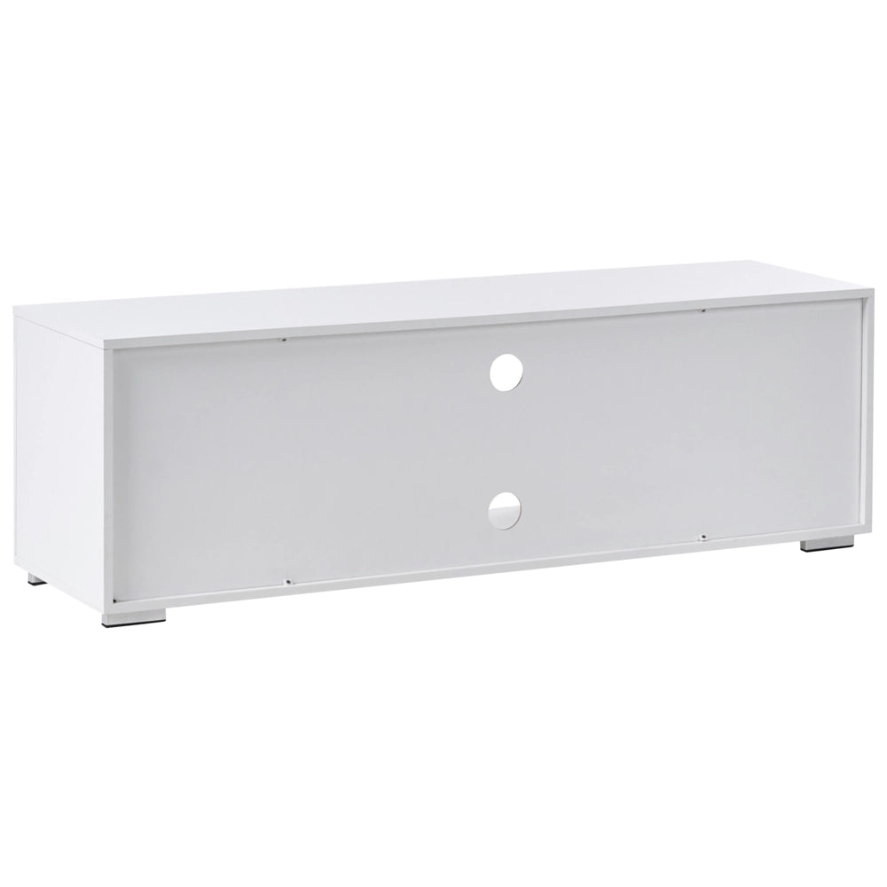 Mobile TV moderno con ante e sistema di gestione dei cavi MDF Gambe in metallo Bianco stile moderno