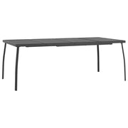 Tavolo da Giardino-Tavolo da esterno Antracite 200x100x72 cm Rete d'Acciaio
