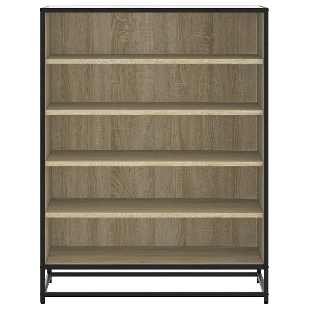 Scarpiera Rovere Sonoma 75x38x97,5 cm Legno Multistrato Metallo 3300871