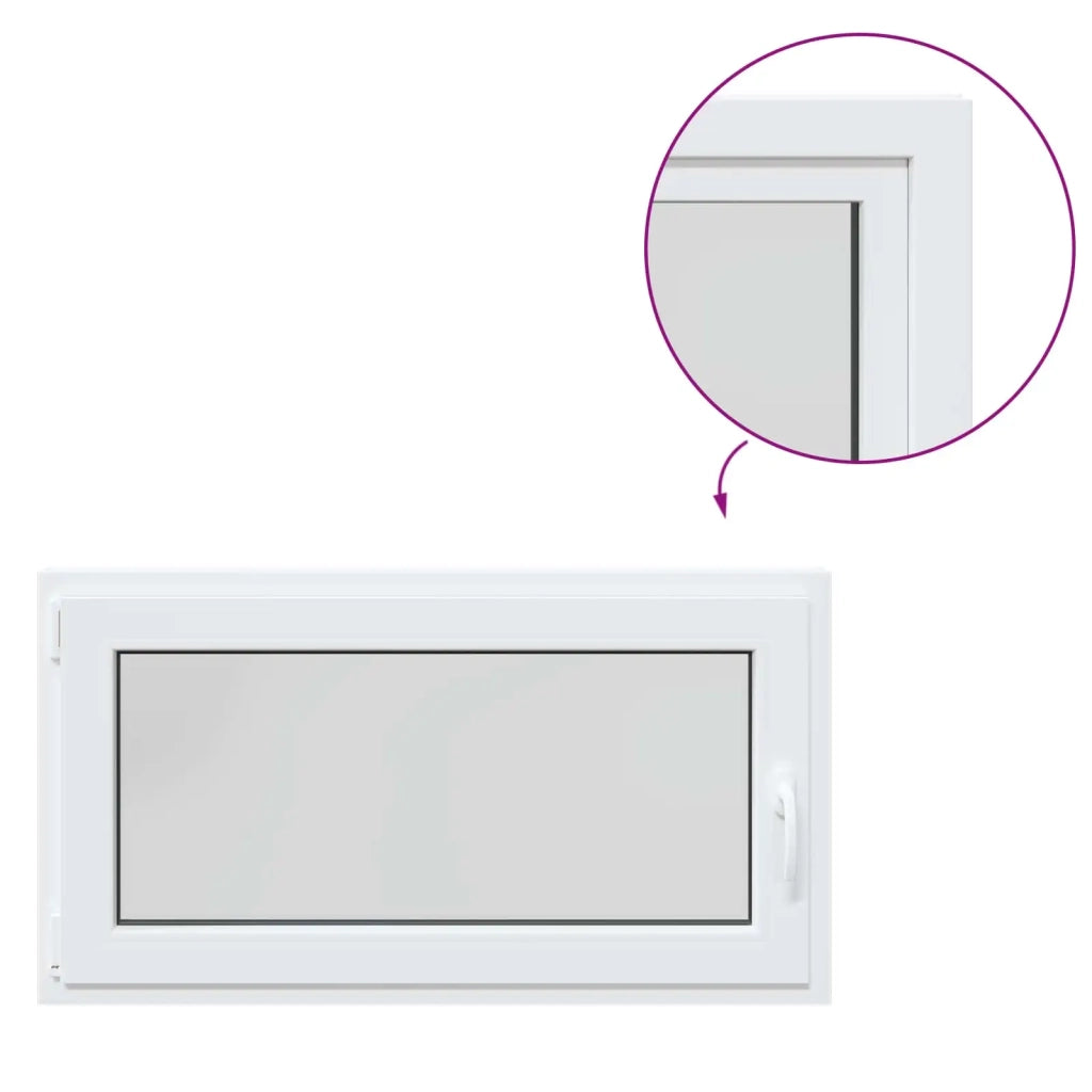 Finestra per Soffitta RISOR 110 x 60 cm PVC e Vetro Bianco CFW9435523