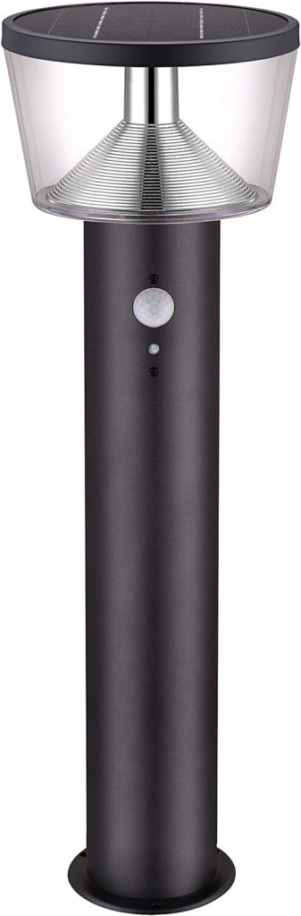 Velamp SL344 Lampada da terra solare LED 600 lumen con sensore di movimento colore Nero