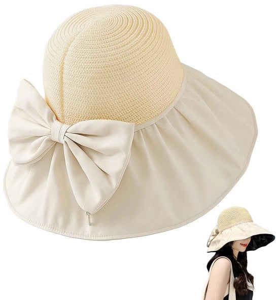 Cappello da sole per donne - Cappello pieghevole - Cappello da pesca - Larghezza bordo 13 cm - Protezione solare - Leggero e duraturo - Cappello da spiaggia