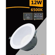 Trade Shop - Faretto Smd Led Da Incasso Rotondo 12 Watt 1100 Lumen Luce 4000k 6500k Gl-ag12 - -bianco Freddo      -