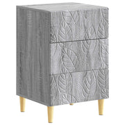 Comodino Sonoma grigio 43 x 39,5 x 66,5 cm Legno ingegnerizzato 895021