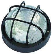 PLAFONIERA BRIXO TONDA NERA CON GRIGLIA F G24272