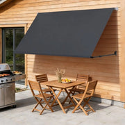 Schermo di uscita per balcone con catena - Zonwering per balconi e finestre 200x150 cm colore antracite