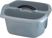 Recipiente di pulizia in plastica riciclata al 100% con doppio contenitore e maniglia leggero, 9 litri
