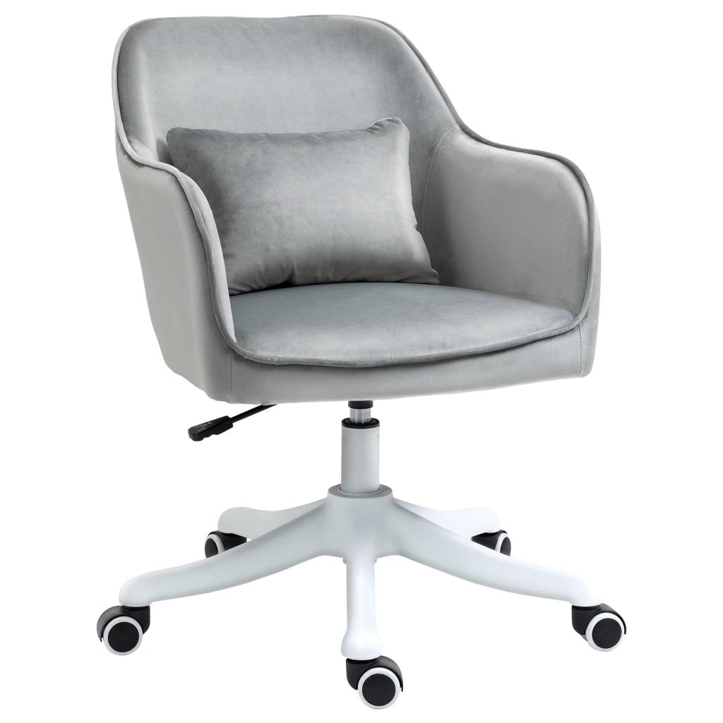 Sedia da ufficio massaggiante ergonomica girevole ¨C zephmum ¨C grigio tessuto