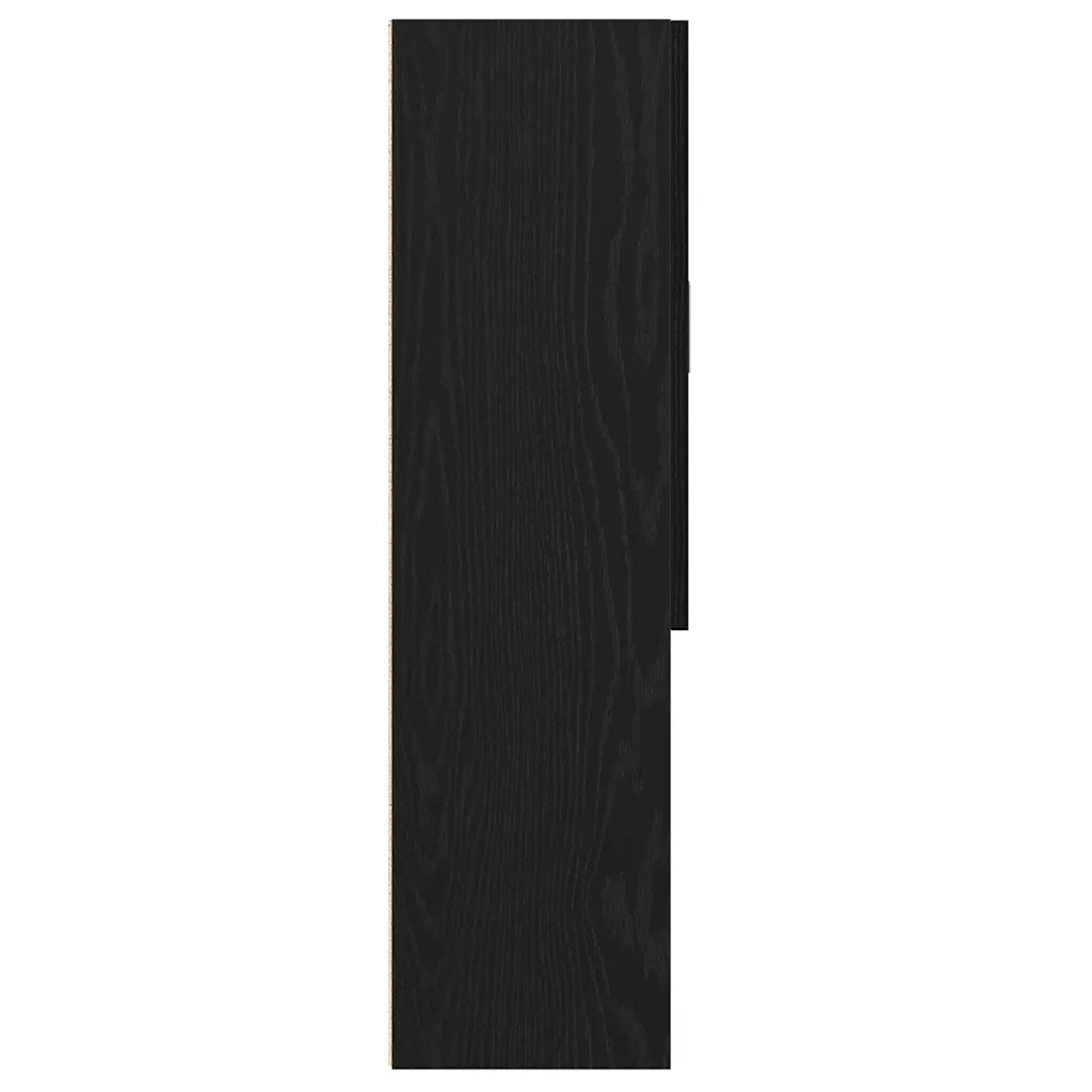 Mobile per Lavatrice Rovere Nero 70,5x25,5x90 cm CFW5243655