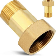 Connettori di misurazione dell'acqua a vite Ø 3/4 pollice con guarnizione di vite IG x 1/2 pollice - connettore di vite in ottone con gomma di sigillatura - connettore a vite a 6 facce