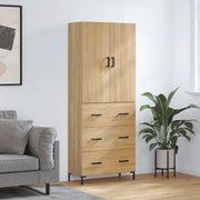 Credenza Rovere Sonoma 69,5x34x180 cm in Legno Multistrato 3195846
