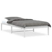 Letto singolo | Letto per adulti | Giroletto in Metallo Bianco 100x190 cm
