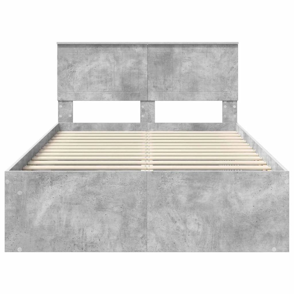 Struttura del letto Calcestruzzo 120 x 200 cm Pino massello 3410621