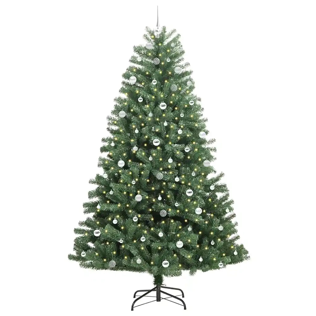 Albero di Natale Artificiale con Rami Pieghevoli Verde 240 cm 3395510