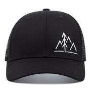 Cappellino da baseball casual regolabile con logo ricamato, colore nero