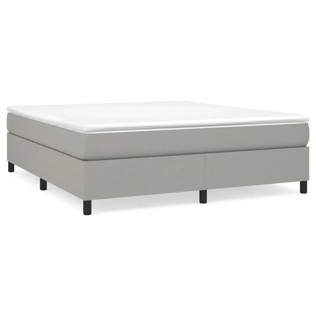 Struttura Letto a Rete a Molle Grigio Chiaro 160x200 cm Tessuto 3120870