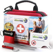Borsa di Primo Soccorso Portatile per Viaggio Auto Campeggio Sport - Kit Medico Compatto e Robusto - Prodotto in Germania