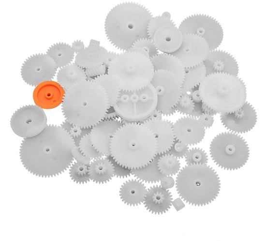 Set di assi 64 pezzi - plastico - duraturo - leggero - compatibile con veicoli RC - modellismo - parti di ricambio - accessori per modellismo