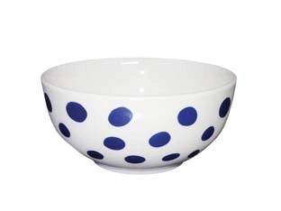 SCODELLA POIS BLU IN PORCELLANA- - cm.15 - 6 pezzi XTRA