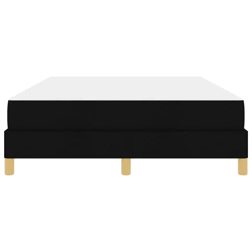 vidaXL Letto a molle Nero e Marrone 140 x 190 cm