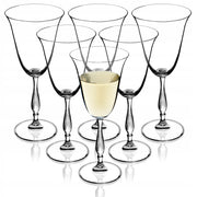 Set di 6 bicchieri da vino rosso e bianco KADAX da 250 ml
