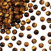 Collana con perle di quarzo naturale 50 pezzi - Perle tigre naturale - Perle tonde 8 mm - Perle per collane - Perle per accessori DIY - Perle uniche colori - Perle per collane e collane