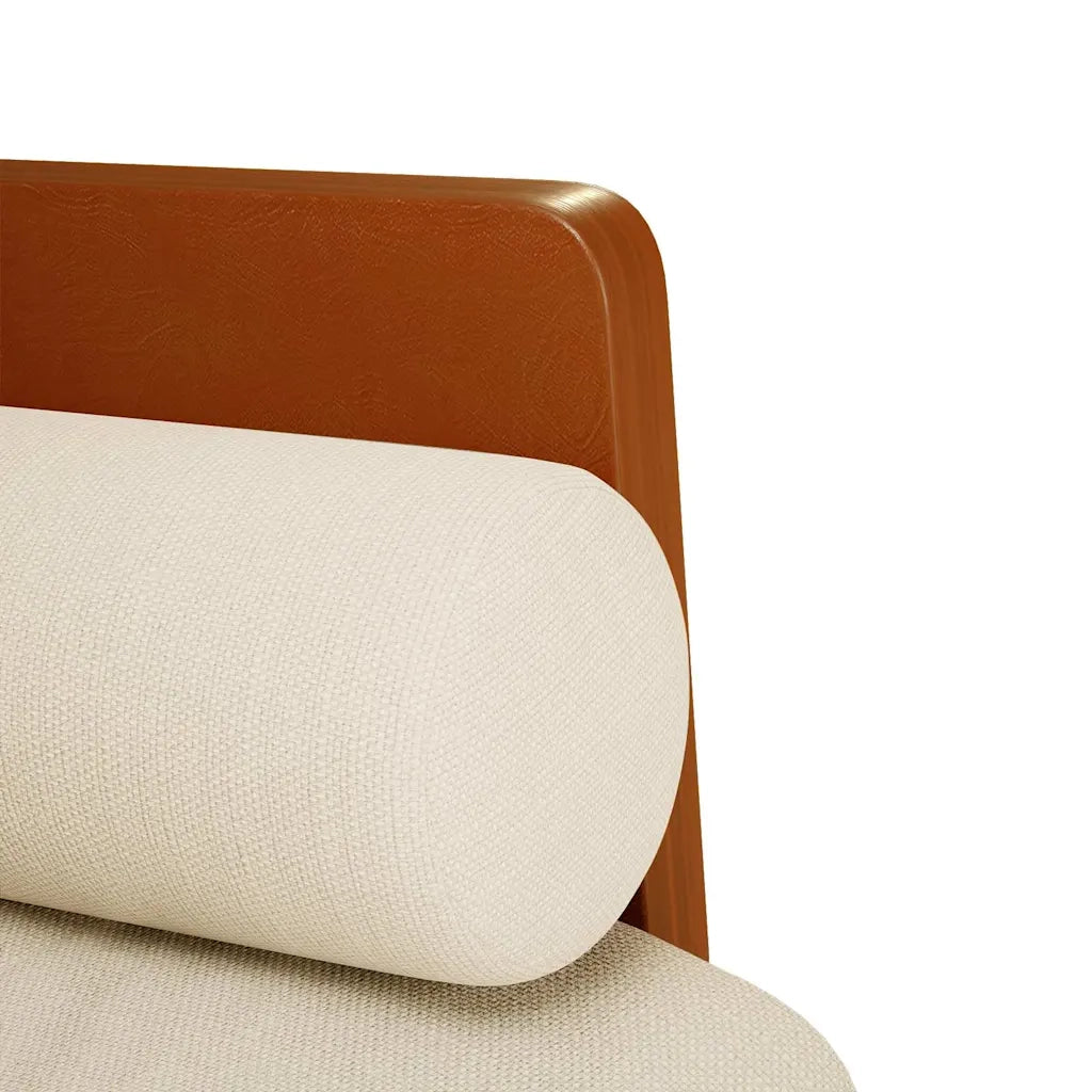 Divano Divanetto con Cuscini Bolster 110 cm Lino