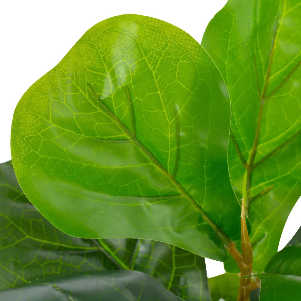 Pianta Artificiale di Ficus Lyrata con Vaso Verde 45 cm CFW2592255