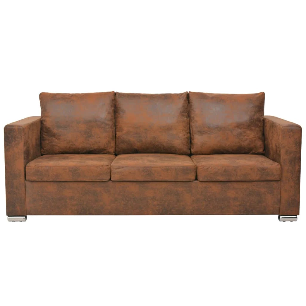 Divano letto a 3 posti letto per gli ospiti letto per soggiorno divano letto pieghevole casa da interno 191 x 73 x 82 cm similpelle scamosciata 02_0019551