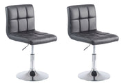 Set 2 Sedie Lounge Palma V2 in similpelle nero