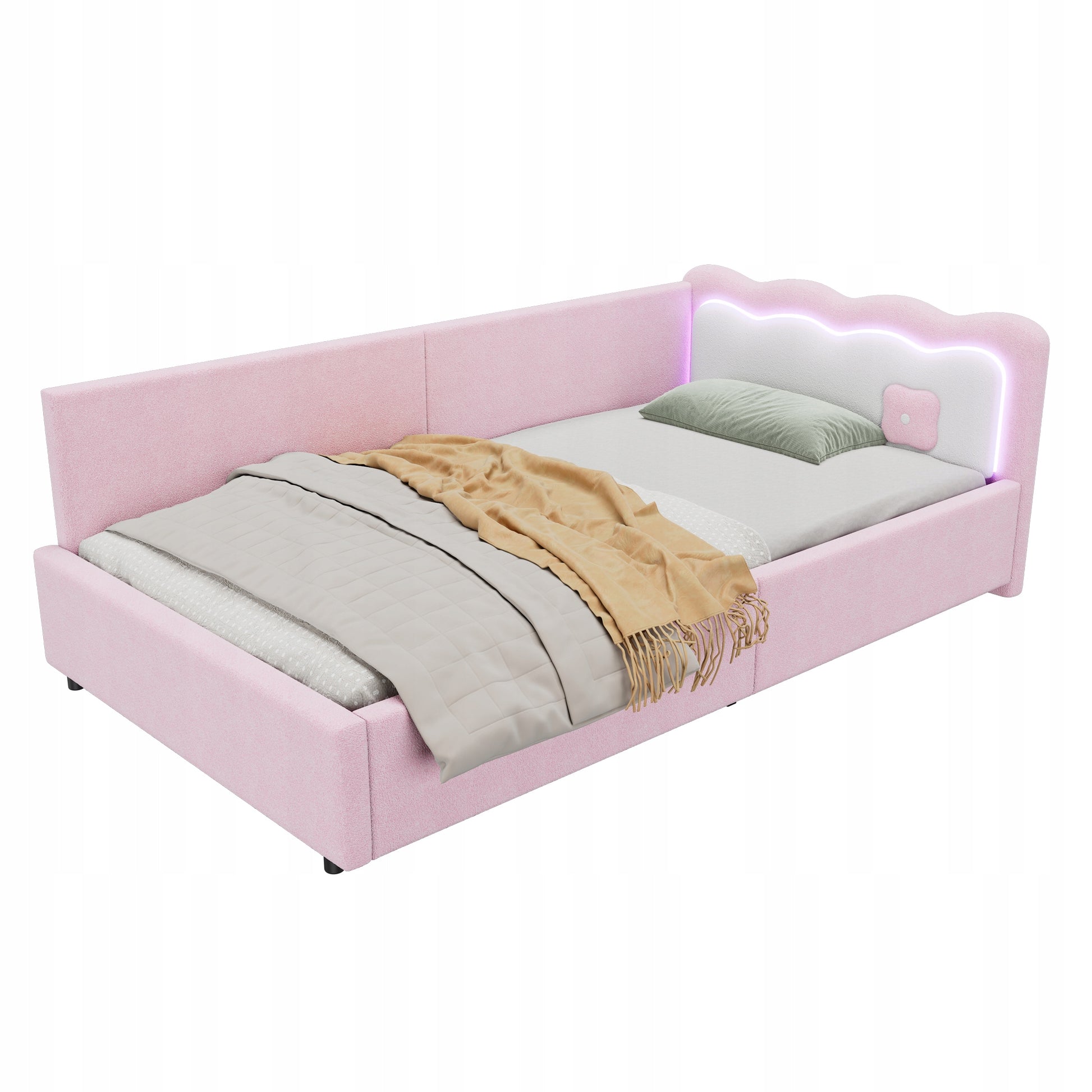 Letto a giorno 90x200 LED rosa - Xylo