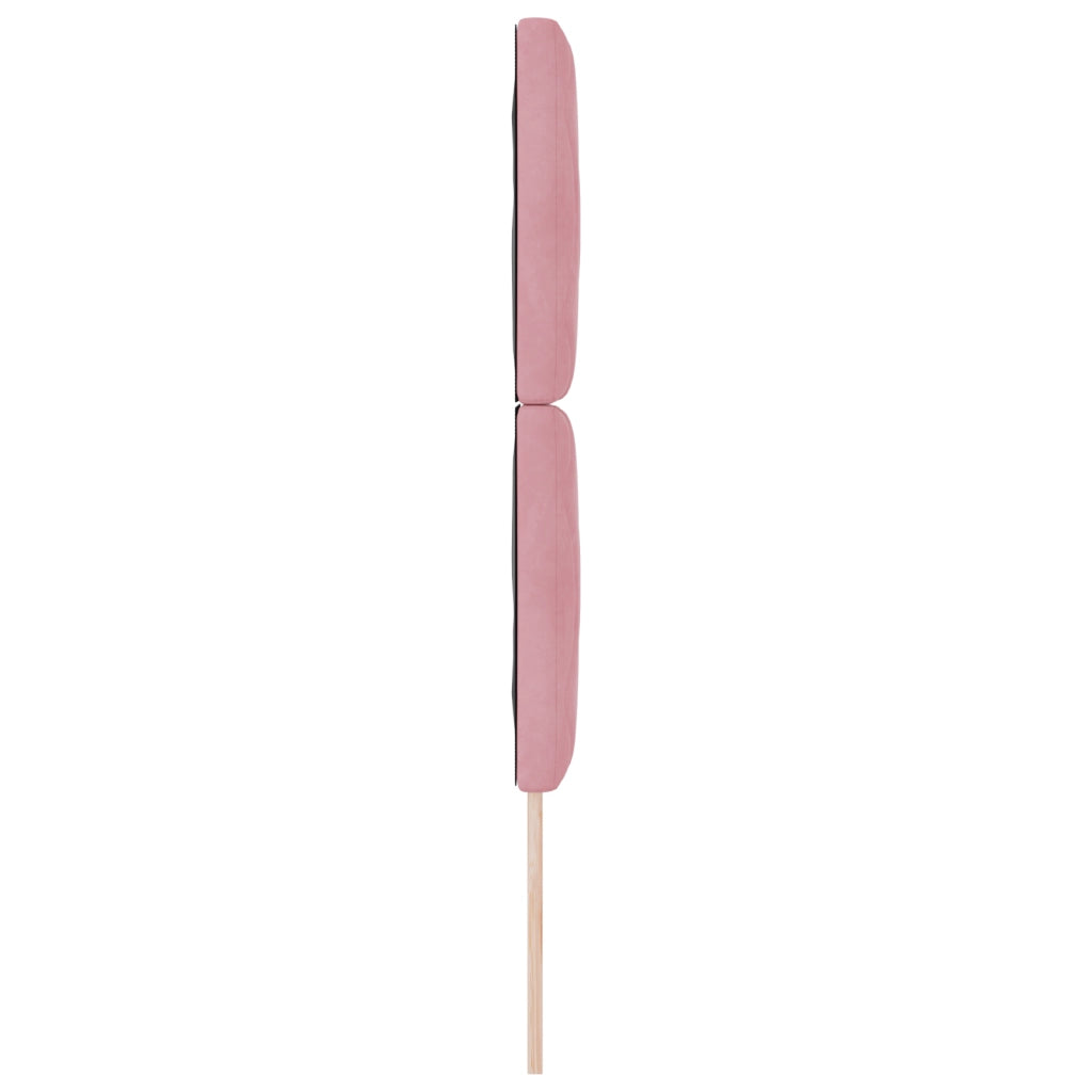 Testata LED Design a Blocchi di Diamante Rosa 80 cm in Velluto