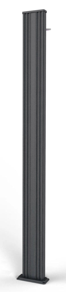 Doccia Solare da Esterno Giardino 30L Miscelatore Arkema Spring S Grigio Antracite