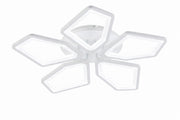 Plafoniera LED geometrica dimmerabile bianca Vargo