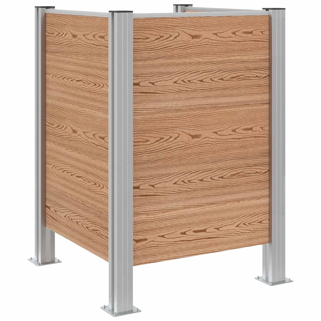 Recinzione Contenitore per Rifiuti Marrone 85 x 85 x 115 cm 42039181