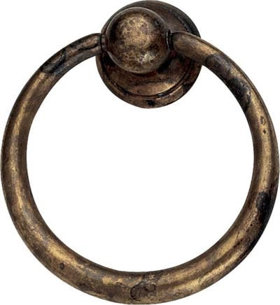 MANIGLIETTA MOBILI ARTE POVERA MG26 METALSTYLE - ZAMA OTTONE ANTICATO MM 23- 5 pezzi