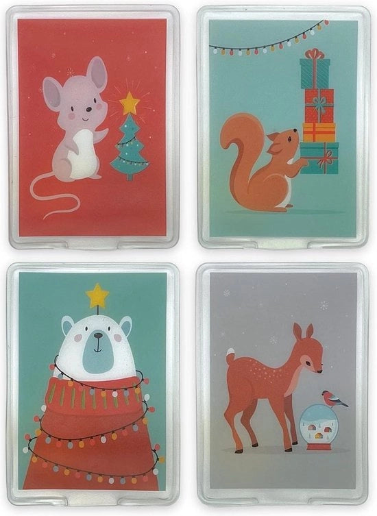 Set di 4 riscaldatori di mano per inverno con guanti riscaldanti