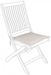 Cuscino Poly Spun Naturale Seduta Quadrata in Tessuto per Esterno