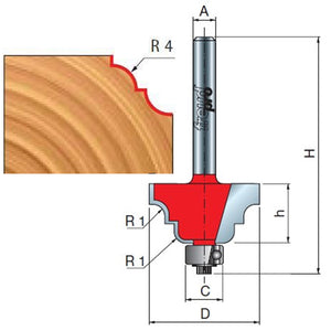 Fresa cove et bead 29.4x13.5x55.5 freud 38-30606