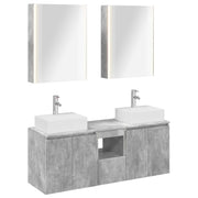 Set di Armadi da Bagno 5 pcs Grigio Cemento 3406410