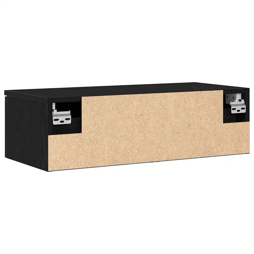 Armadietto a muro Rovere Nero 68 x 30 x 20 cm Legno multistrato 862776