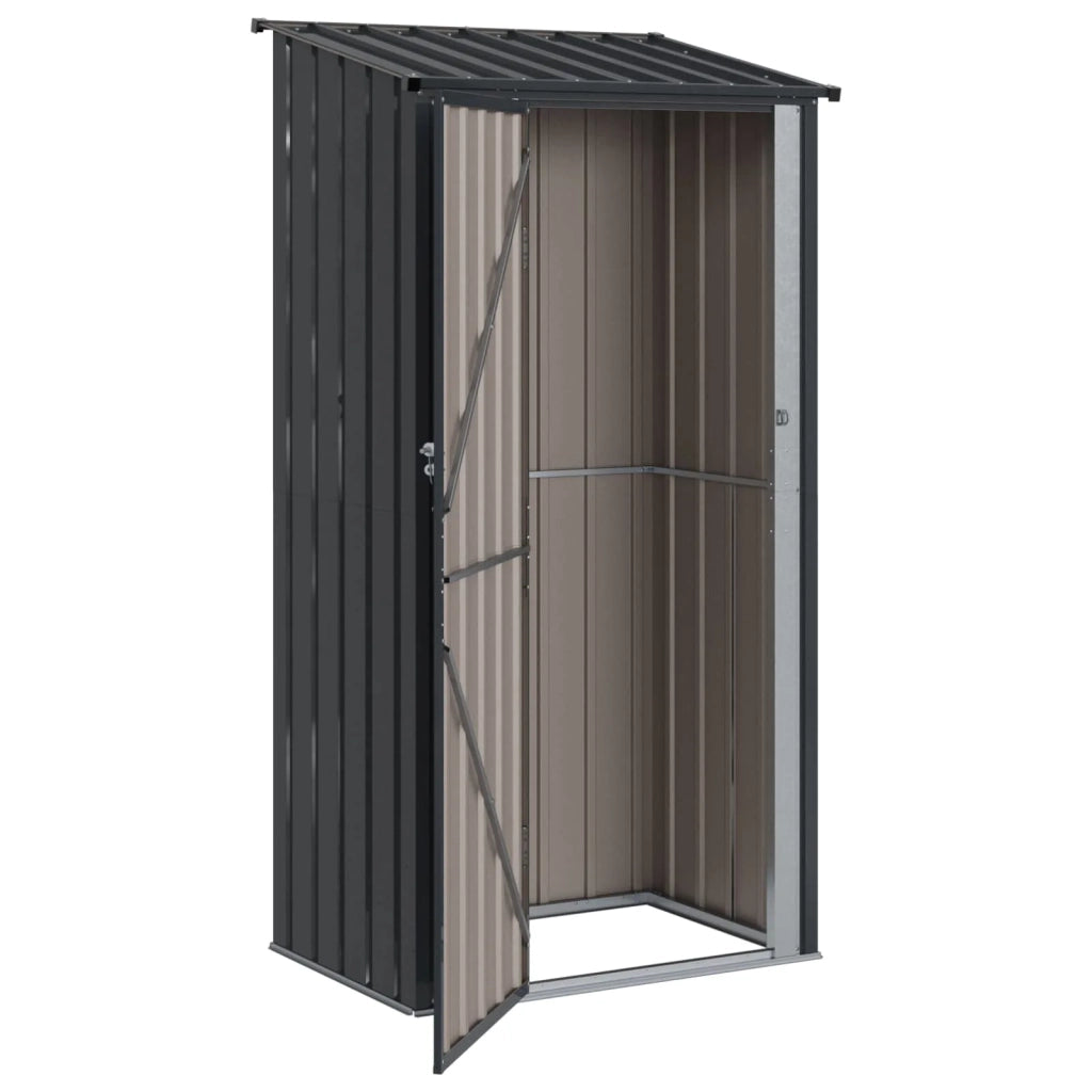Casette da giardino Antracite 103 x 74 x 200 cm Metallo 42011293