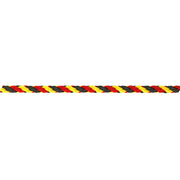 Corda in polipropilene Ã˜ 6 mm. nero-rosso-giallo 60 mt.