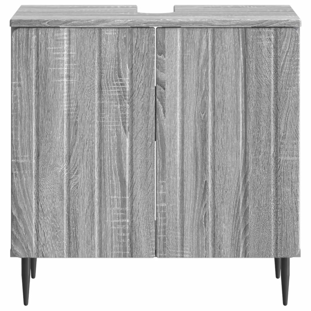 Armadio per Lavabo da Bagno ZWOLLE Sonoma grigio 896351